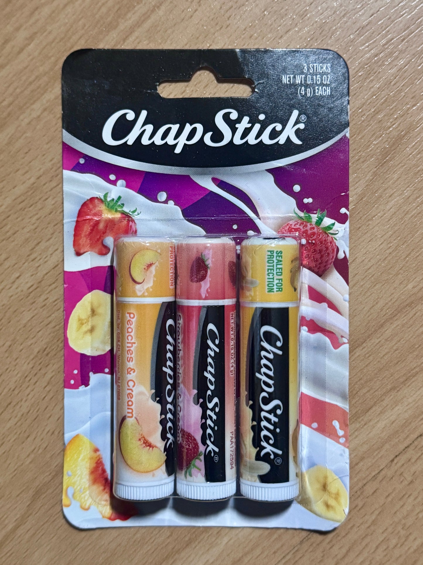 Chapstick - Fruit & Cream 3pk