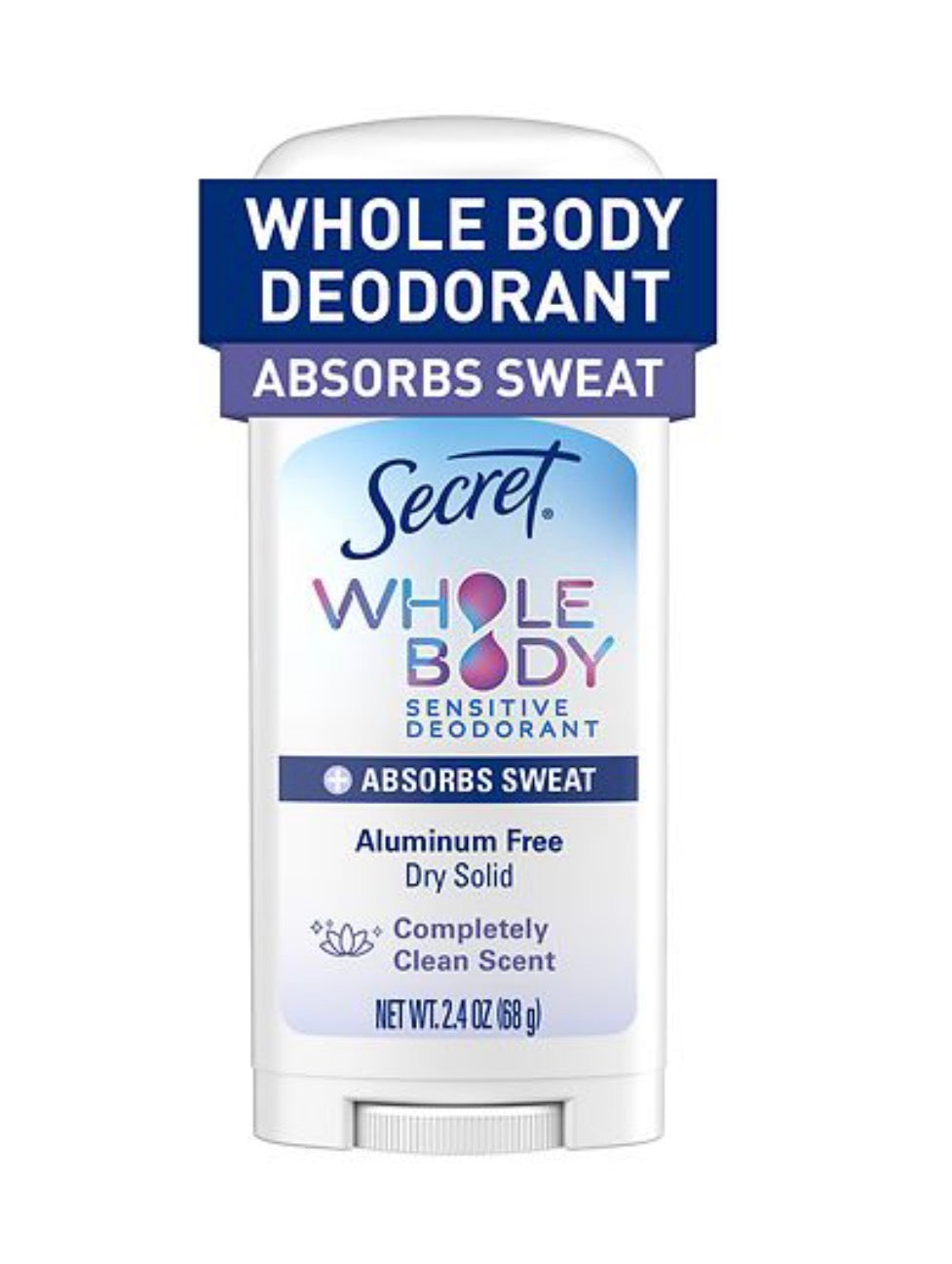 Secret Deodorant Whole Body Deodorant - Completely Clean Scent