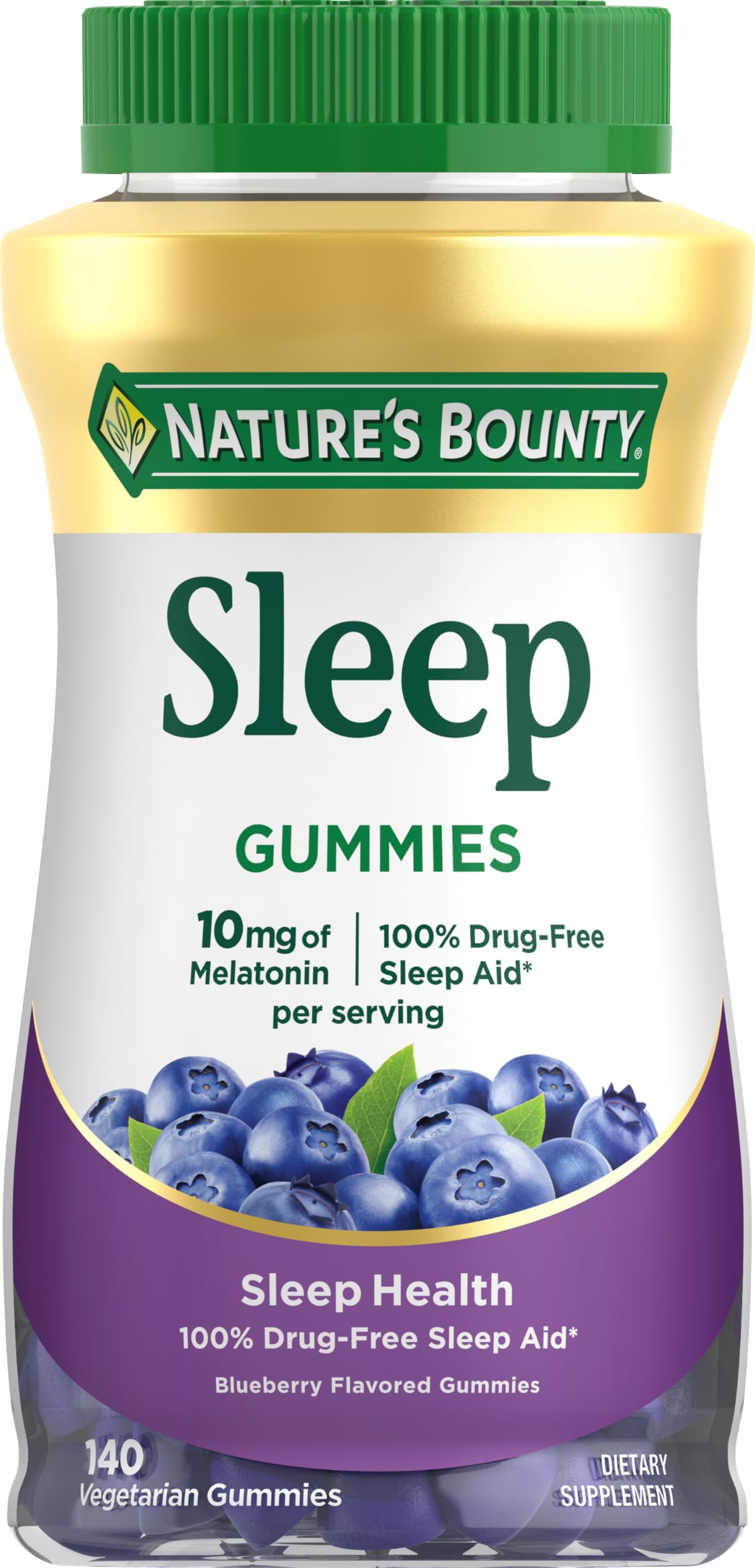 Natures Bounty 10mg Sleep Gummies - 140ct