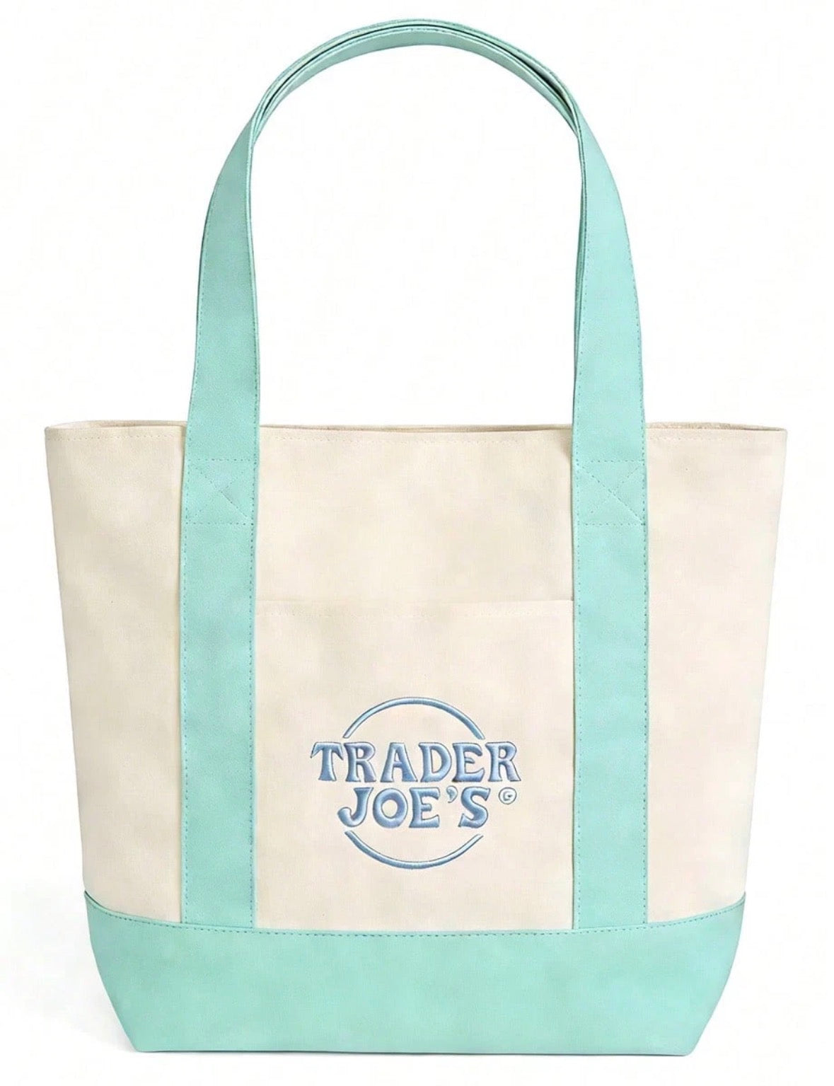 Trader Joe’s Mini Pastel Tote Bag - Mint Green