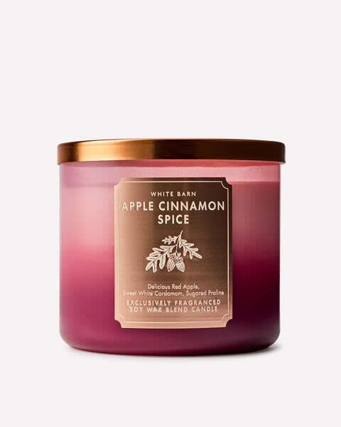 Bath & Body Works 3-Wick Candle - Apple Cinnamon Spice