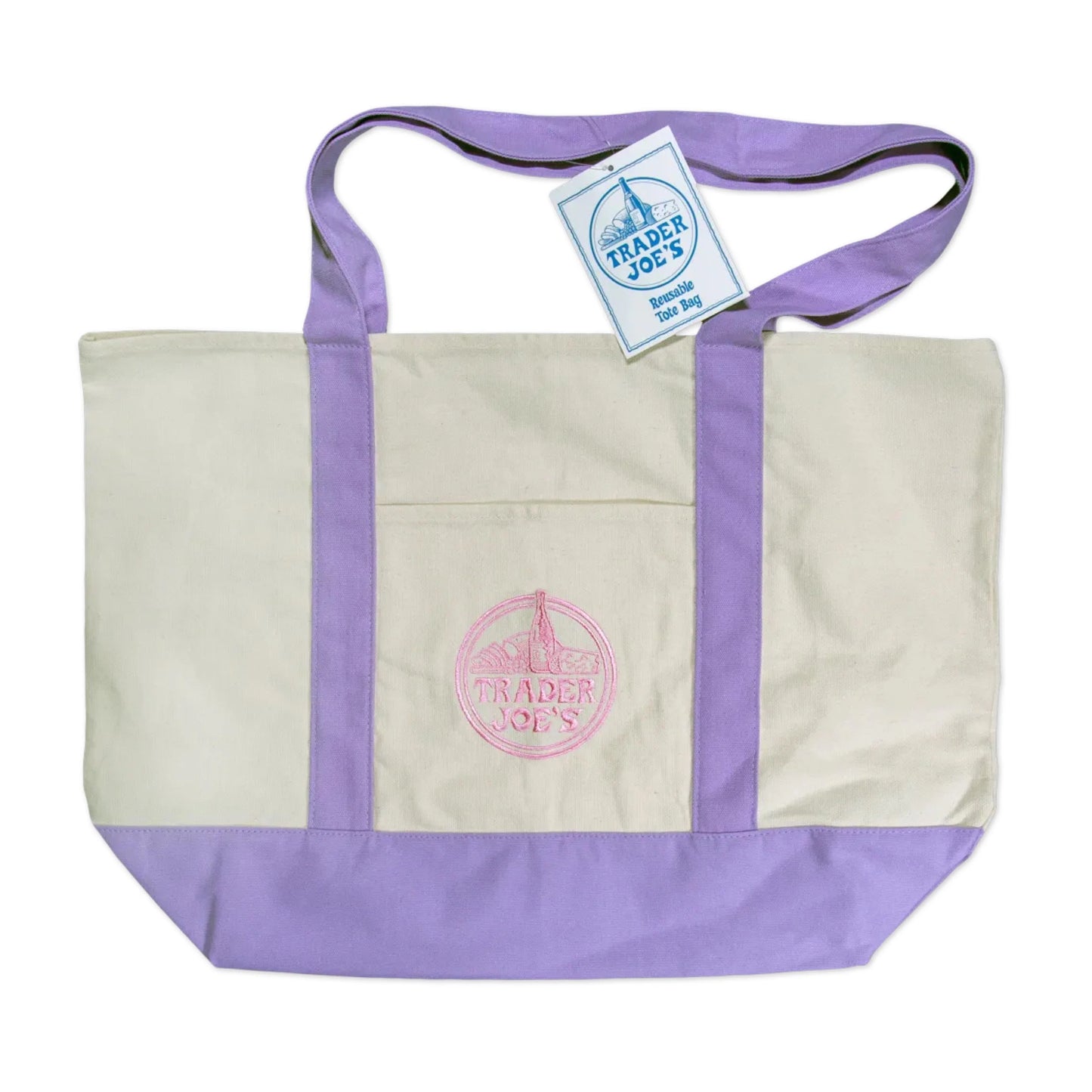 Trader Joe’s Large Pastel Tote Bag