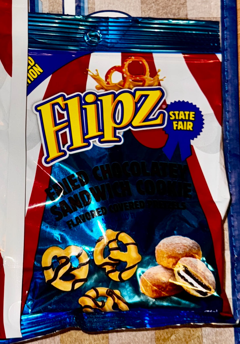 Flipz Fried Chocolate Sandwich Cookie Pretzels