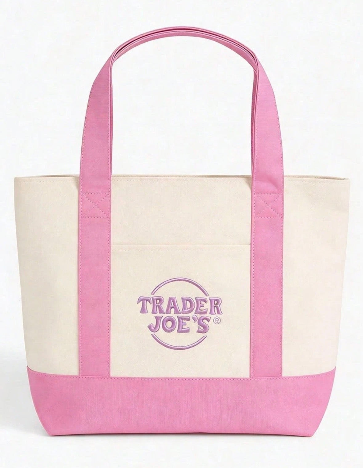 Trader Joe’s Mini Pastel Tote Bag - Pink