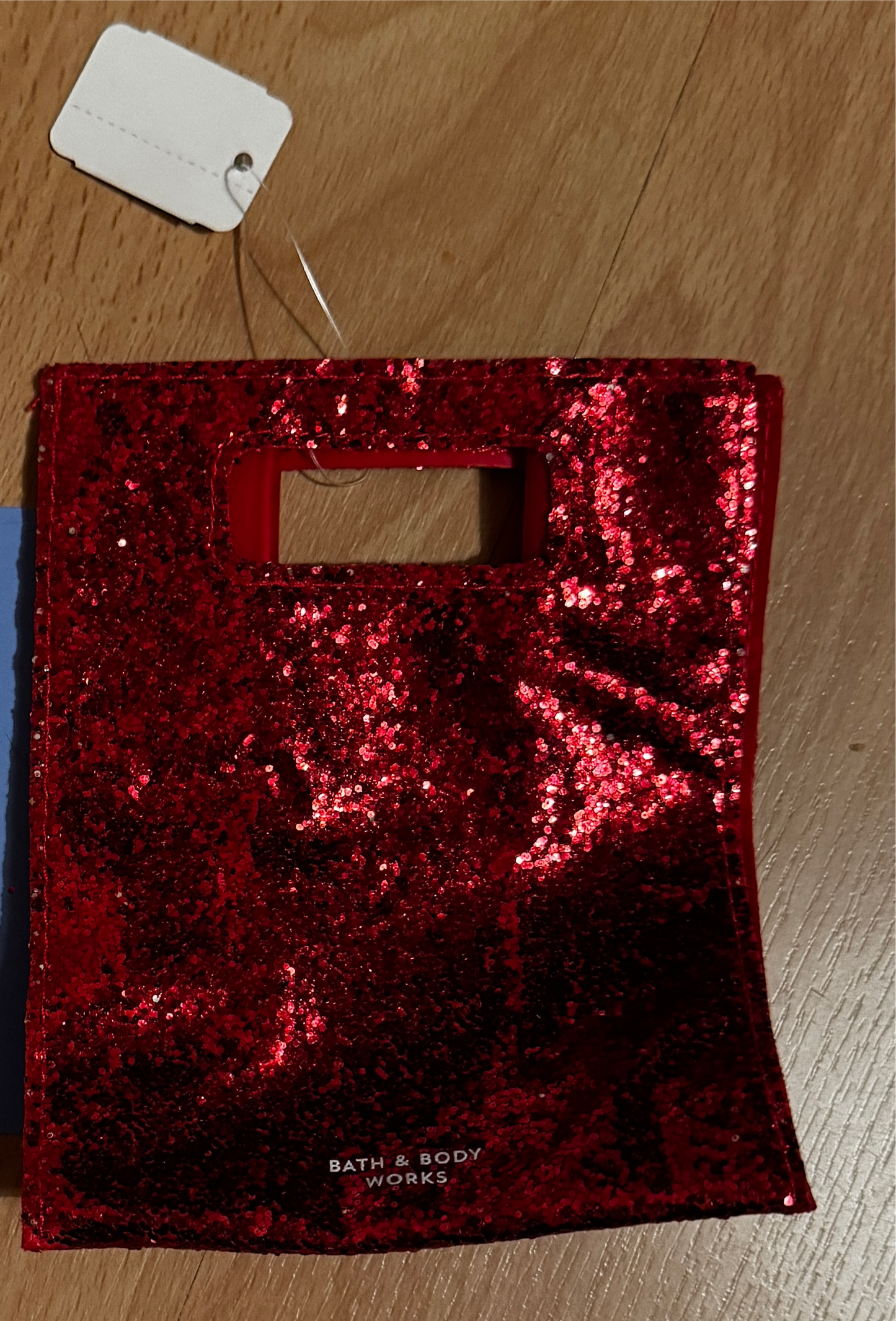 Bath & Body Works Red Glitter Reusable Gift bag