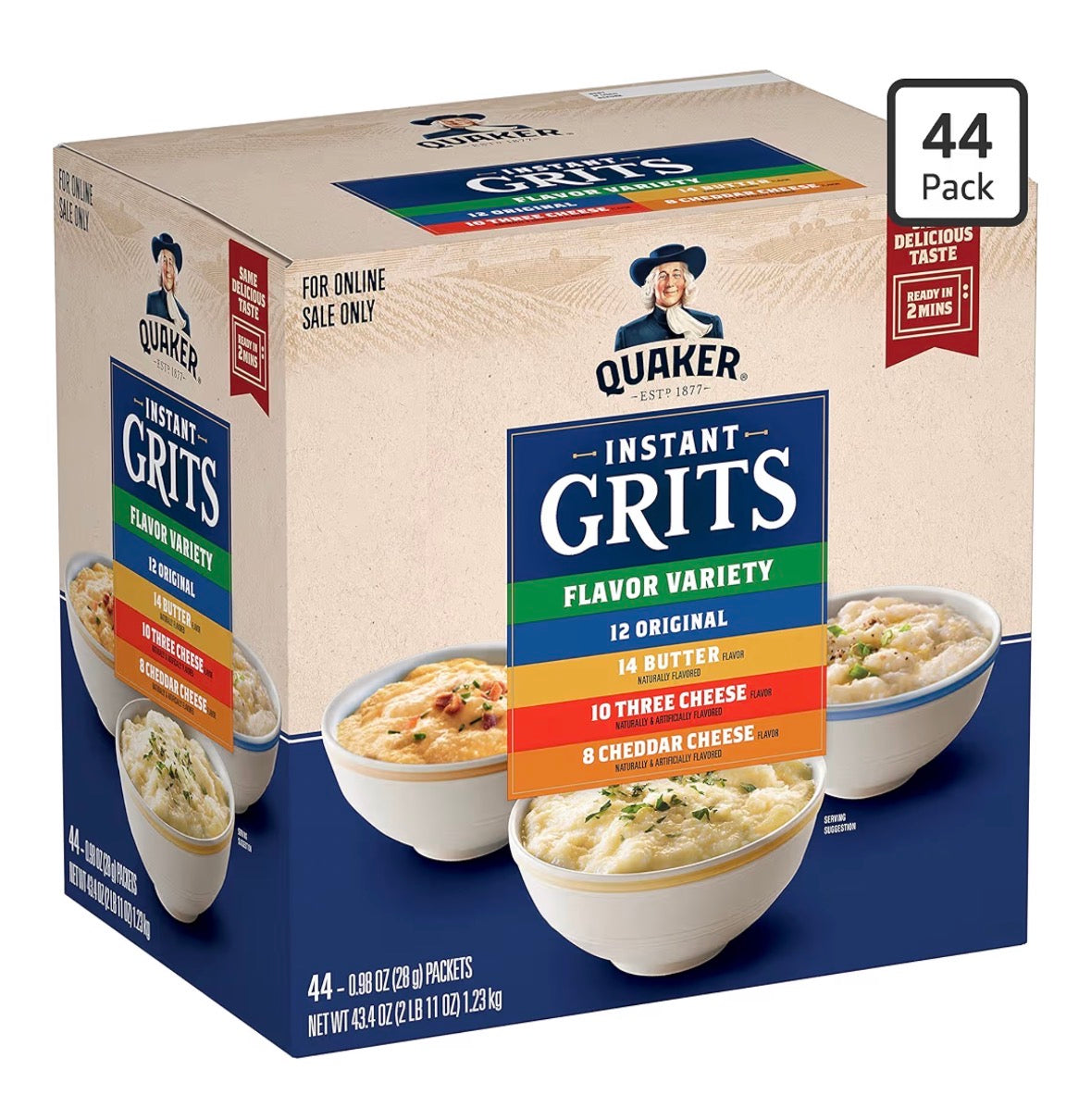 Quaker Instant Grits - SINGLE pack (VARIOUS)