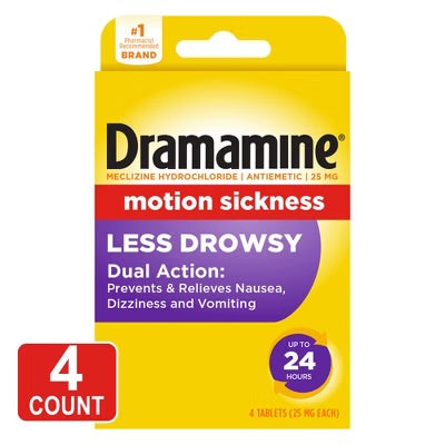 Dramamine Anti-Sickness (4ct) - Less Drowsy