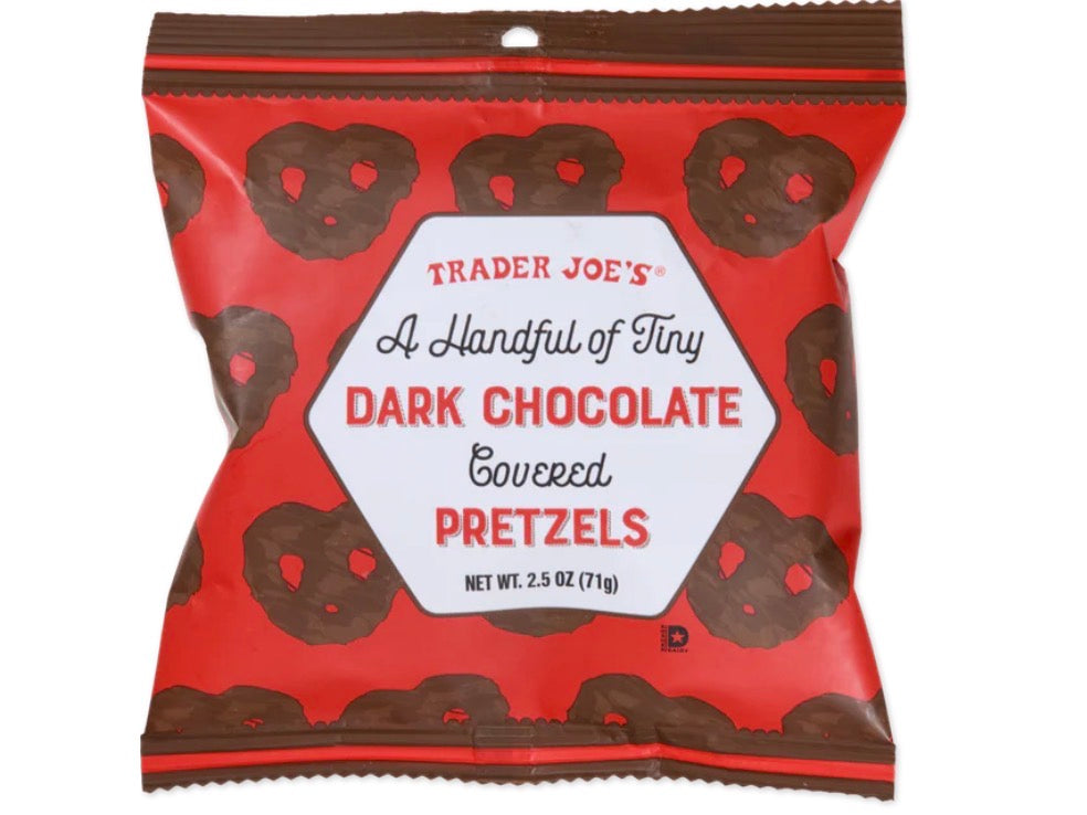 Trader Joe’s Dark Chocolate covered Pretzels