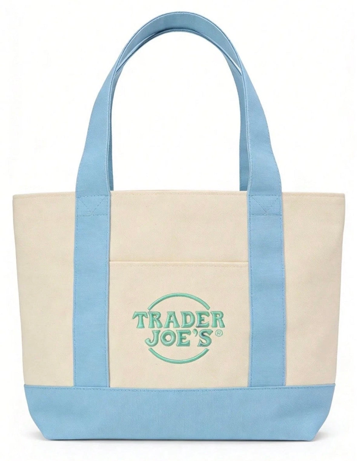 Trader Joe’s Mini Pastel Tote Bag - Blue