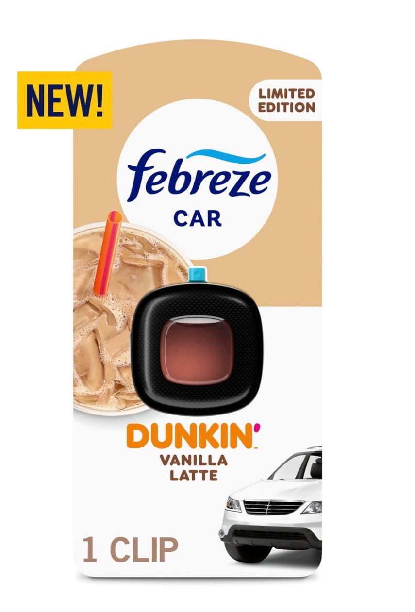 Febreeze Dunkin’ Car Fragrance Diffuser - Vanilla Latte (STOCK RESERVATION)