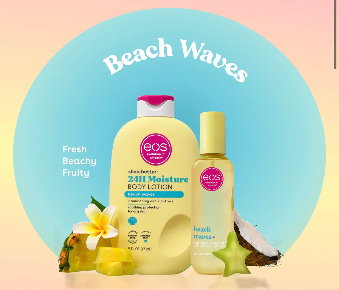 EOS Beach Waves Body Mist & Lotion Set (STOCK RESERVATION)