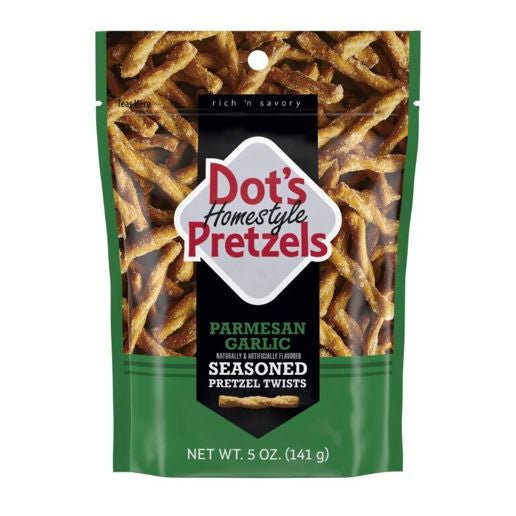 Dots Pretzel Twists - Garlic Parmesan