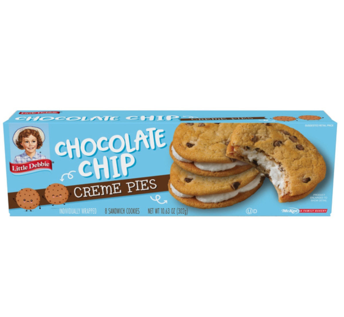 Little Debbie’s Chocolate Chip Creme Pie (8ct) - OOD