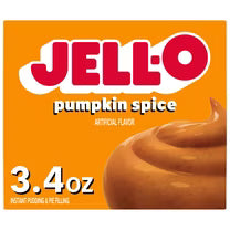 Jell-o Pudding Mix 3.4oz - Pumpkin Spice (STOCK RESERVATION)
