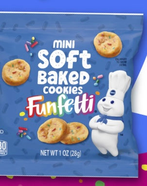 Mini Soft Baked Cookies - Funfetti