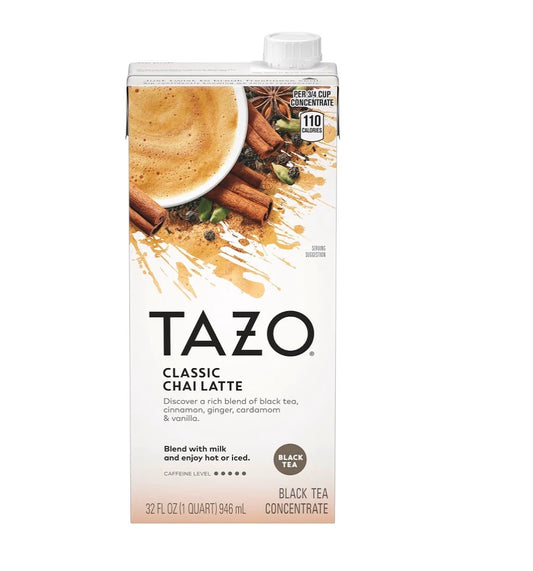 Tazo Black Tea Concentrate (950ml) - Classic Chai Latte