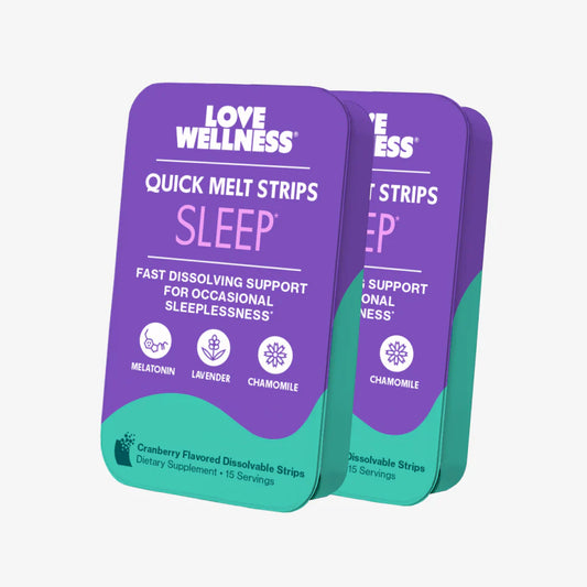 Love Wellness Sleep Support Quick Melt Strips (15ct)