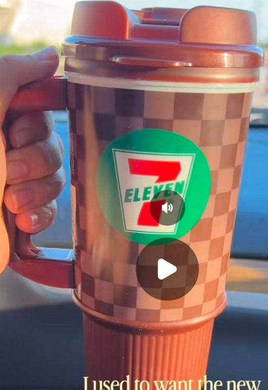 7-Eleven® Reusable Handled 24fl oz Cup - Brown
