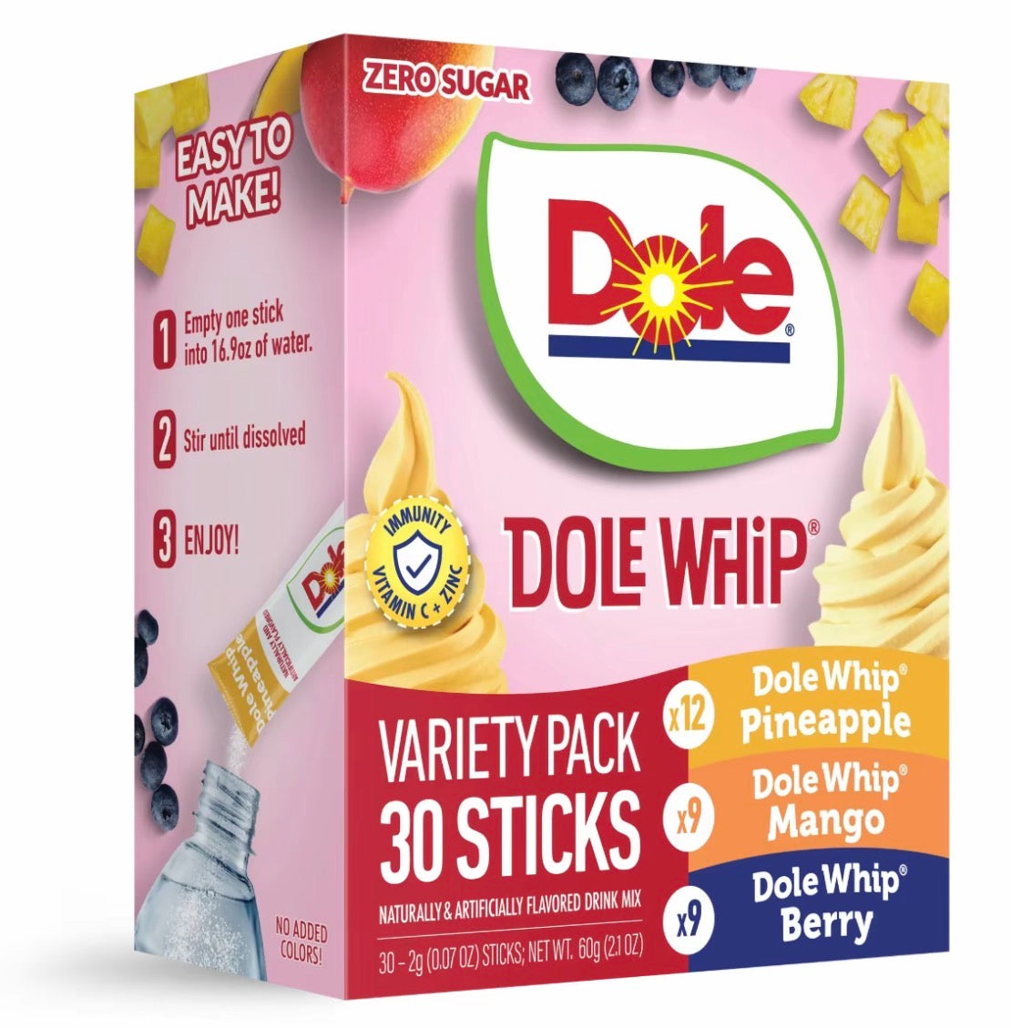 Dole Singles Drink Sachets 30ct (VARIOUS)