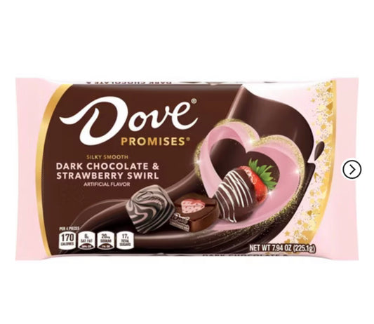 Dove Promises Dark Chocolate & Strawberry swirl