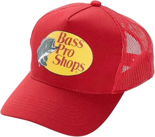 Bass Pro Sports Mesh Trucker Hat - Red