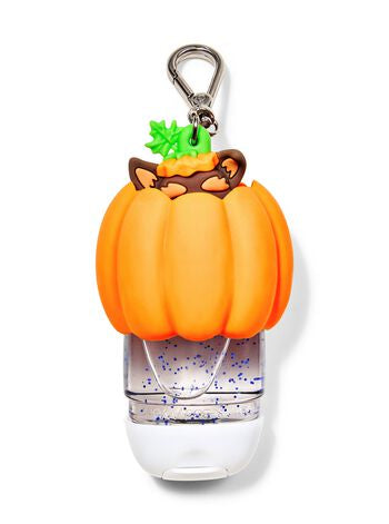 Bath & Body Works HandGel Holder - Pop-up Pup in Pumpkin