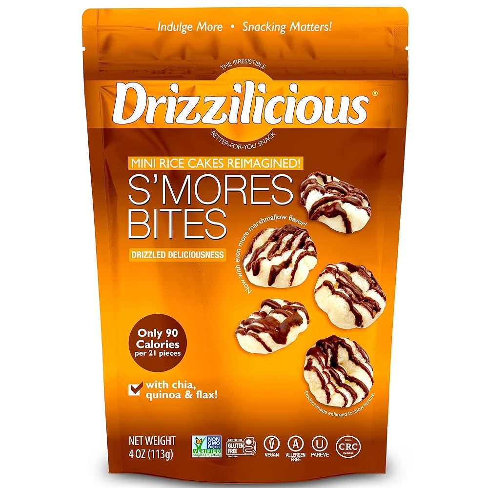 Drizzilicious Rice Cake Bites - S’mores