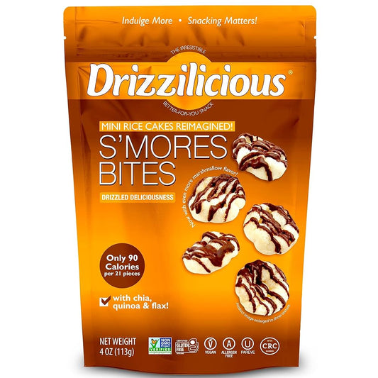 Drizzilicious Rice Cake Bites - S’mores (STOCK RESERVATION)
