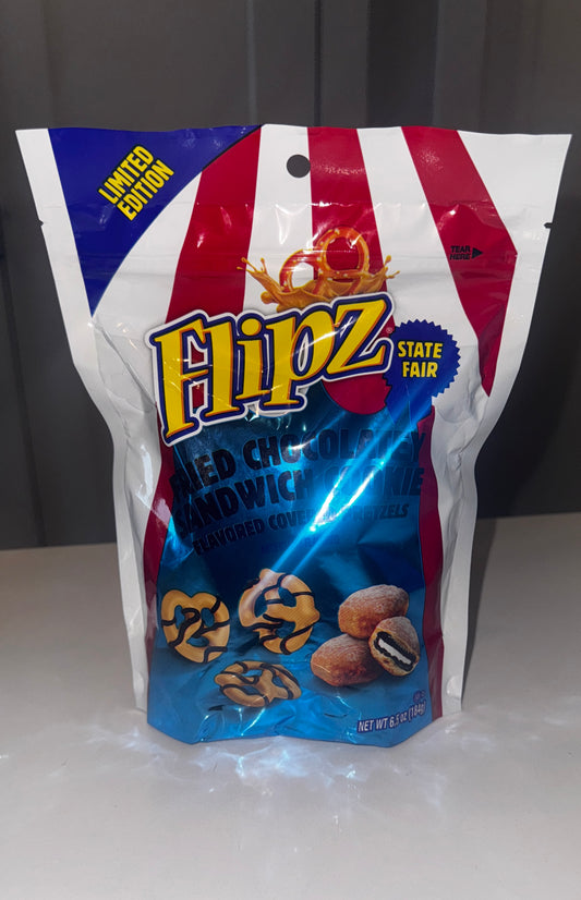 Flipz Fried Chocolate Sandwich Cookie Pretzels