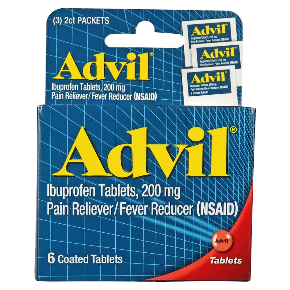 Advil 200mg (Ibuprofen) - 3 x 2ct packets