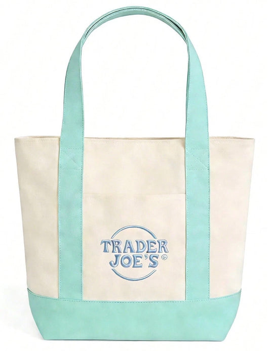 Trader Joe’s Mini Pastel Tote Bag - Mint Green