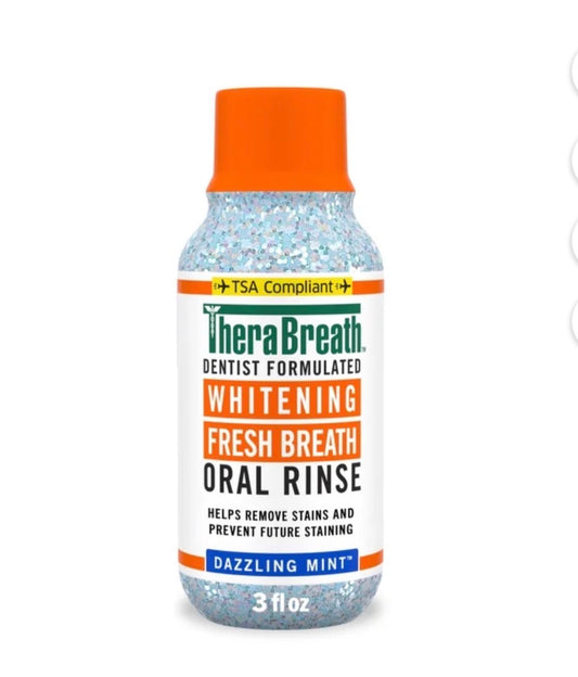 Therabreath Oral Rinse Mouthwash (Travel) - Dazzling Mint