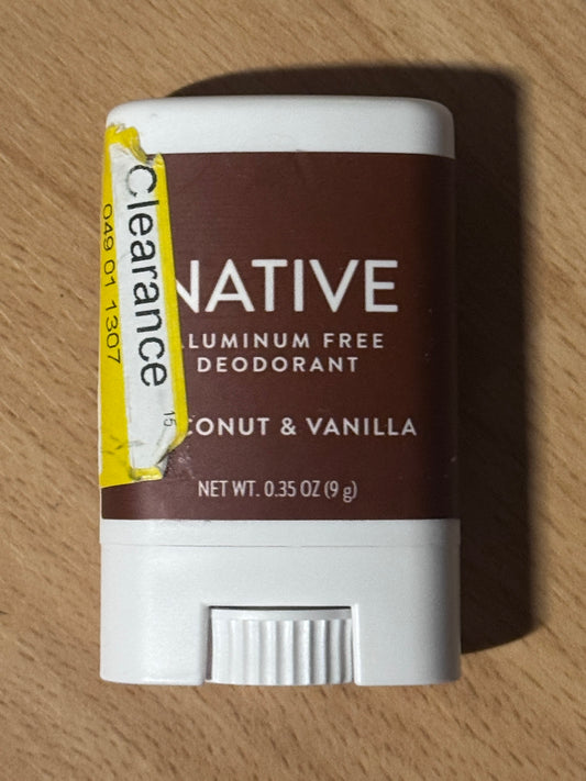 Native Mini Deodorant - Coconut & Vanilla *Defects*