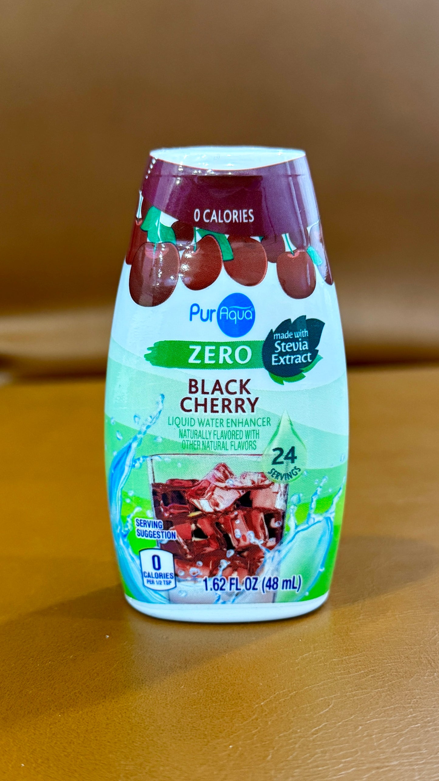 PurAqua ZERO SUGAR Black Cherry Liquid Enhancer - 24servings