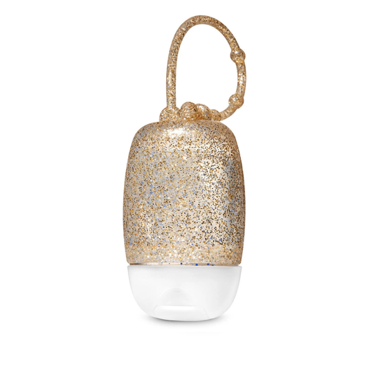 Bath & Body Works PocketBac Rubber Holder - Gold Glitter