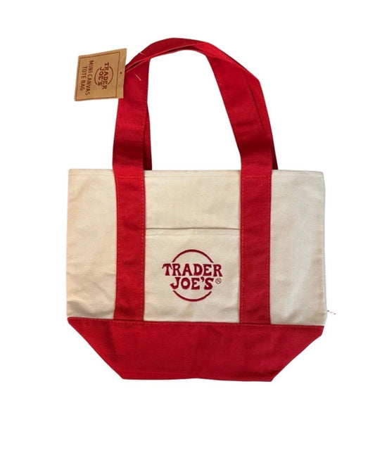 Trader Joe’s Mini Pastel Tote Bag - Red