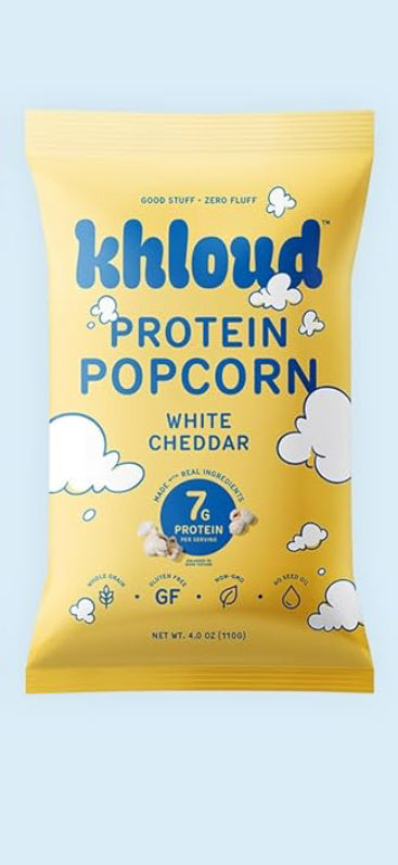 Khloud Protein Popcorn - White Cheddar