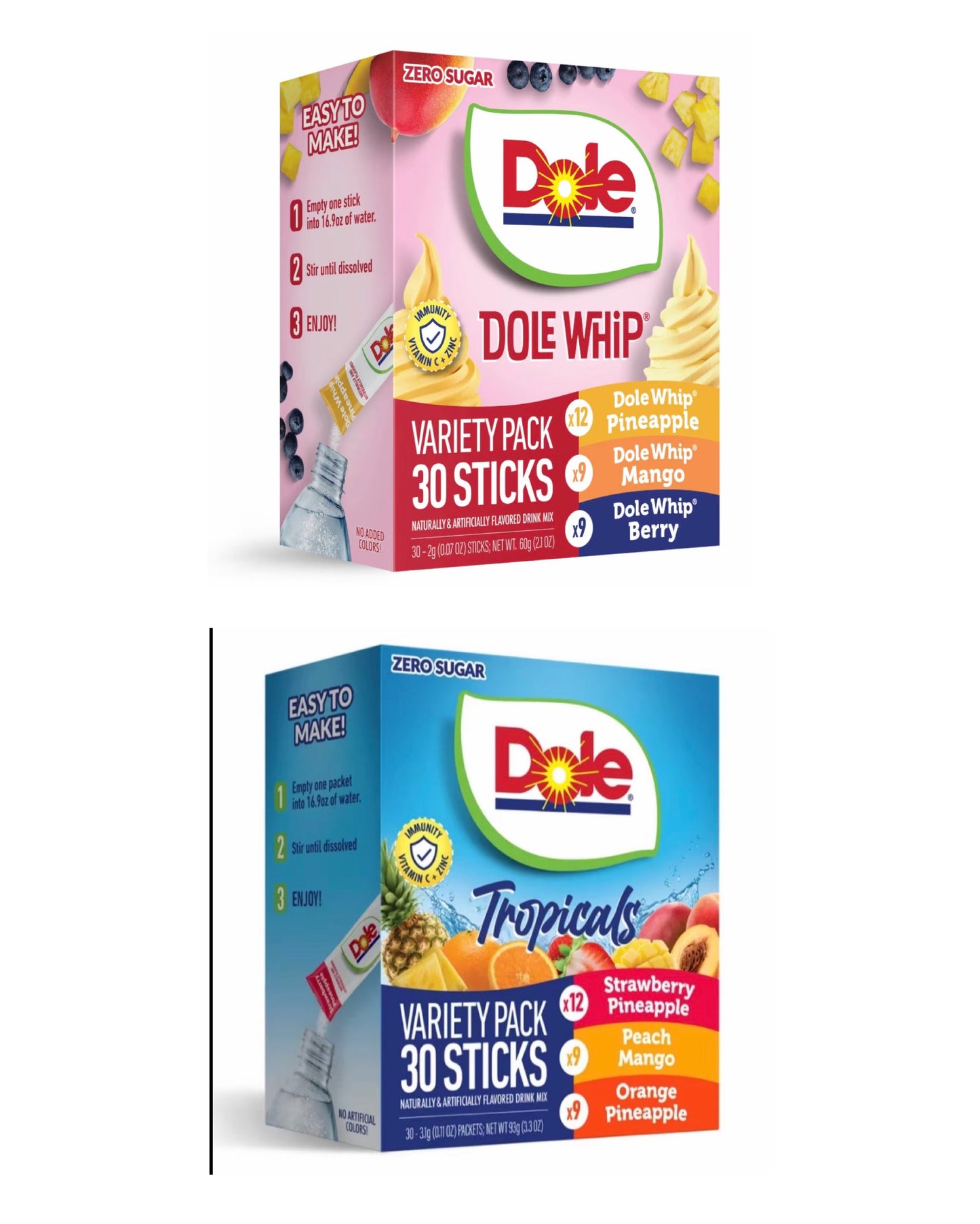 Dole Singles Drink Sachets 30ct (VARIOUS)
