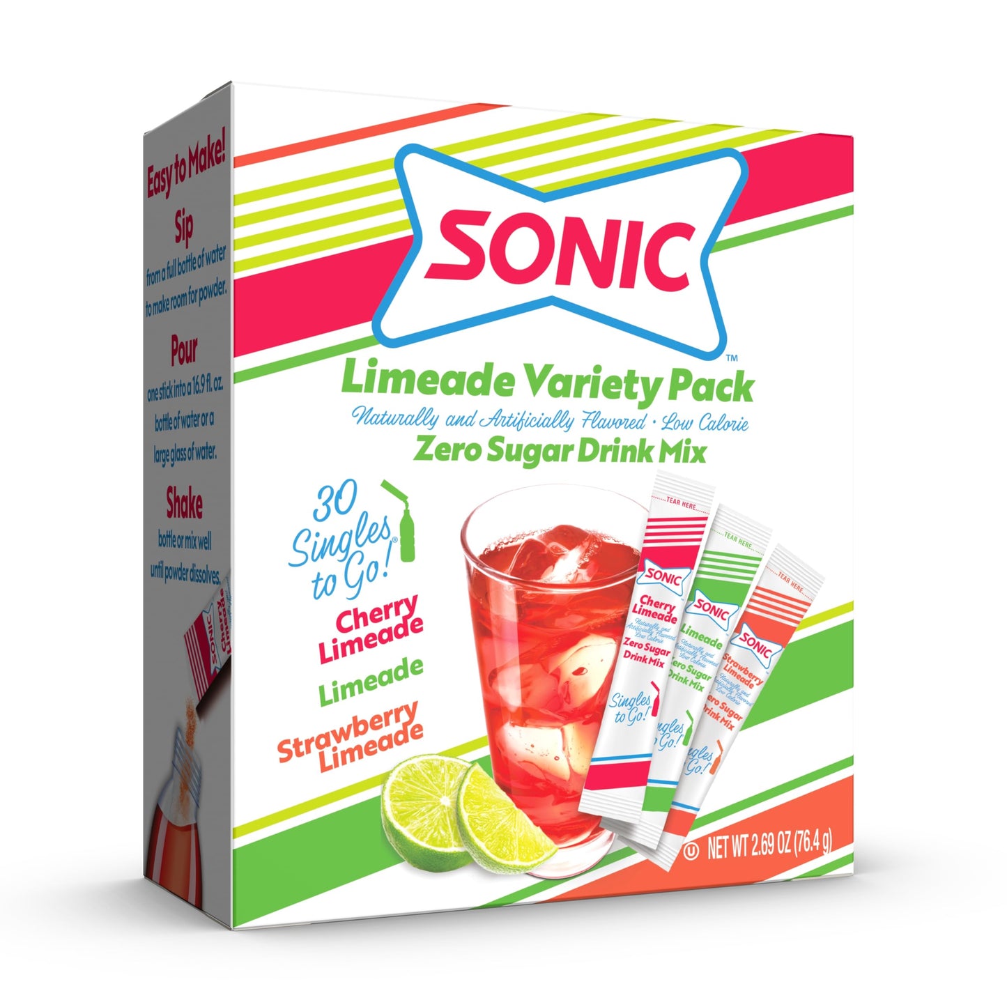 Sonic Limeade Singles - Variety Pack 30pcs