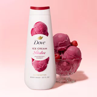 Dove Ice Cream Parlour Body Wash - Raspberry Sorbet