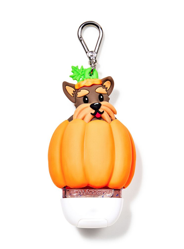 Bath & Body Works HandGel Holder - Pop-up Pup in Pumpkin