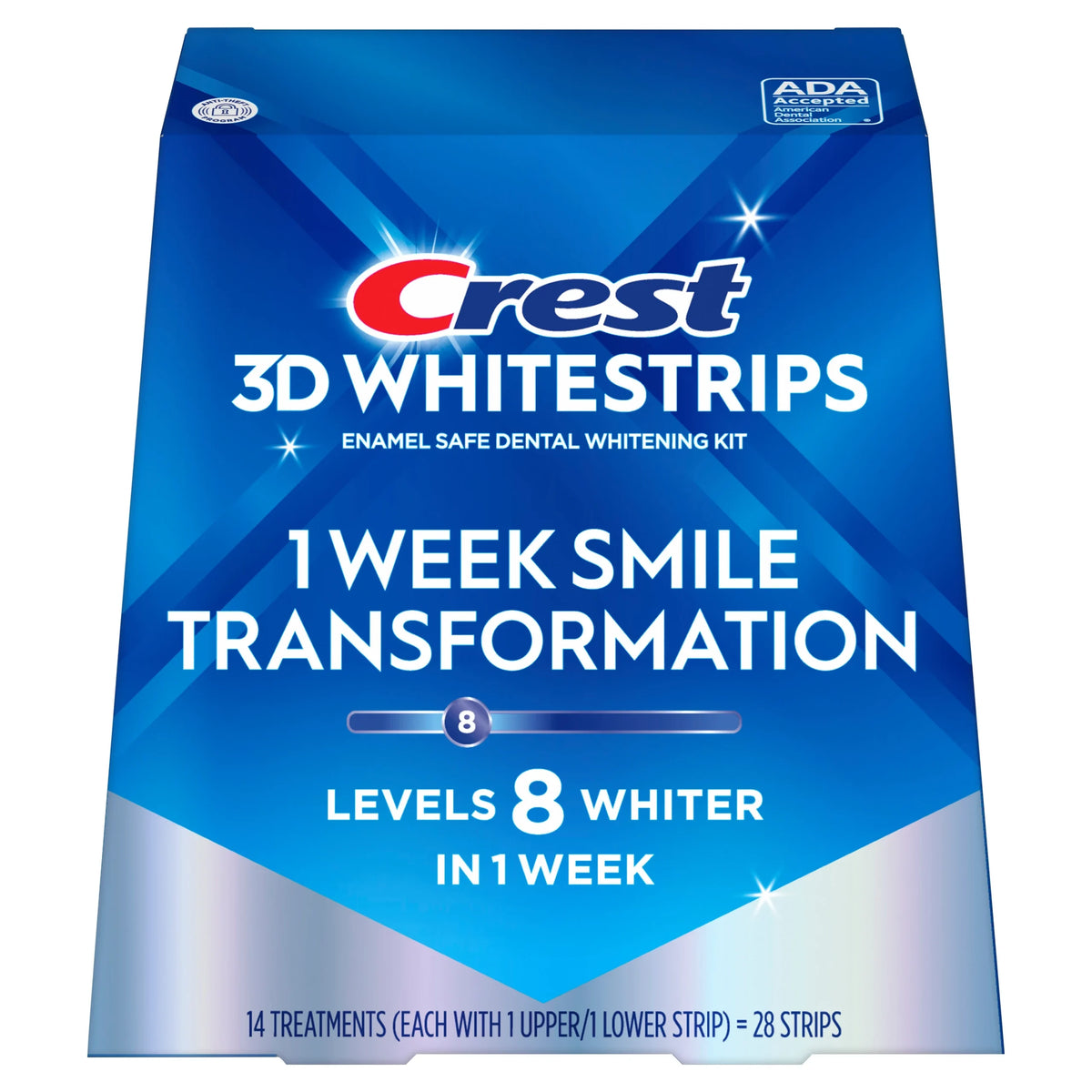 Crest 3D Whitestrips - 1 week smile transformation (14ct)