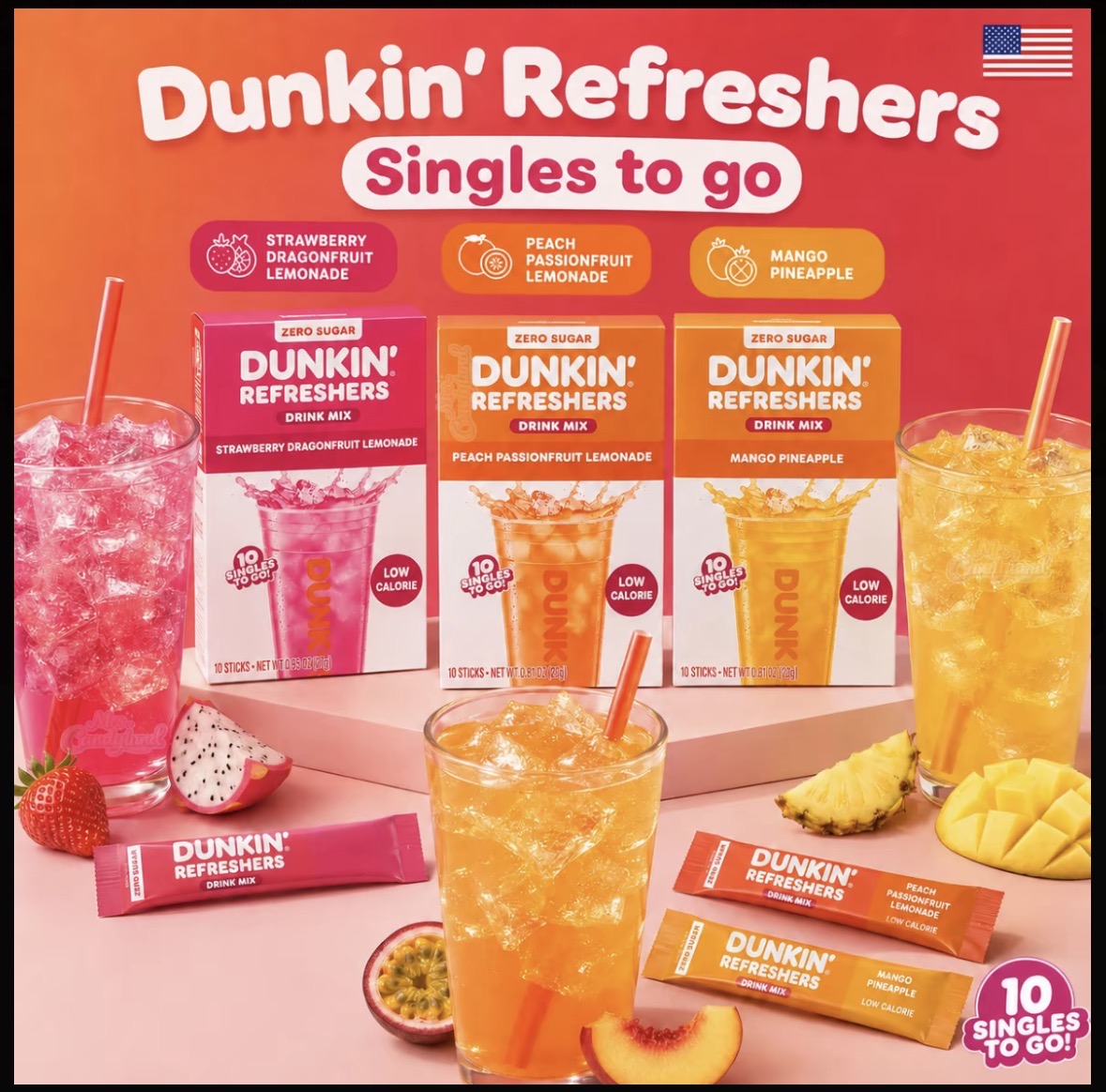 Dunkin’ Refreshers Singles 10ct (VARIOUS)