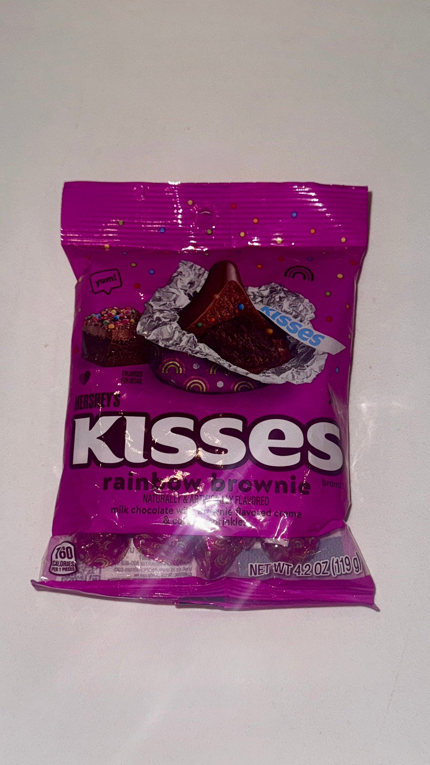 Hershey’s Rainbow Brownie Kisses