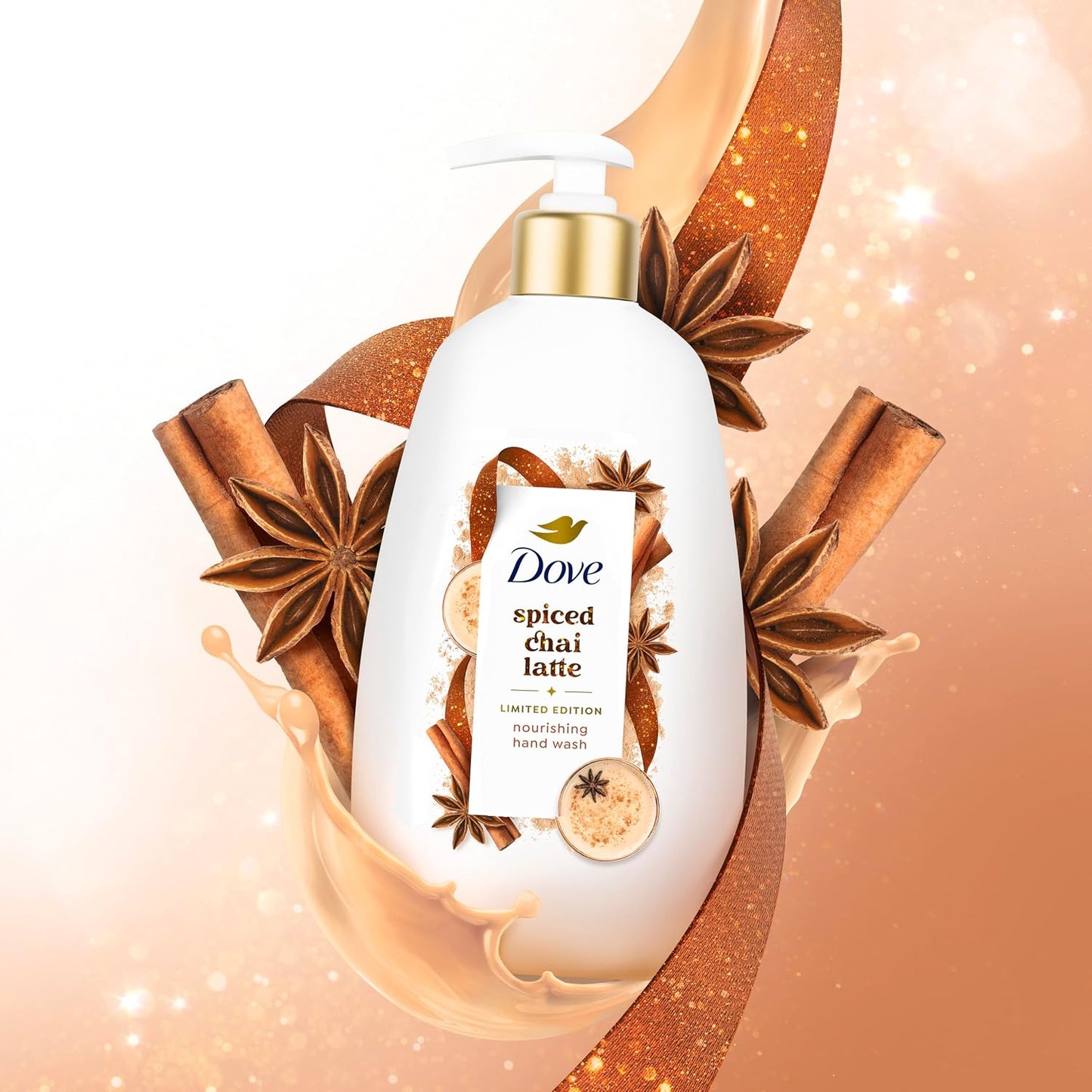 Dove Holiday Treats Hand Wash 355ml - Spiced Chai Latte
