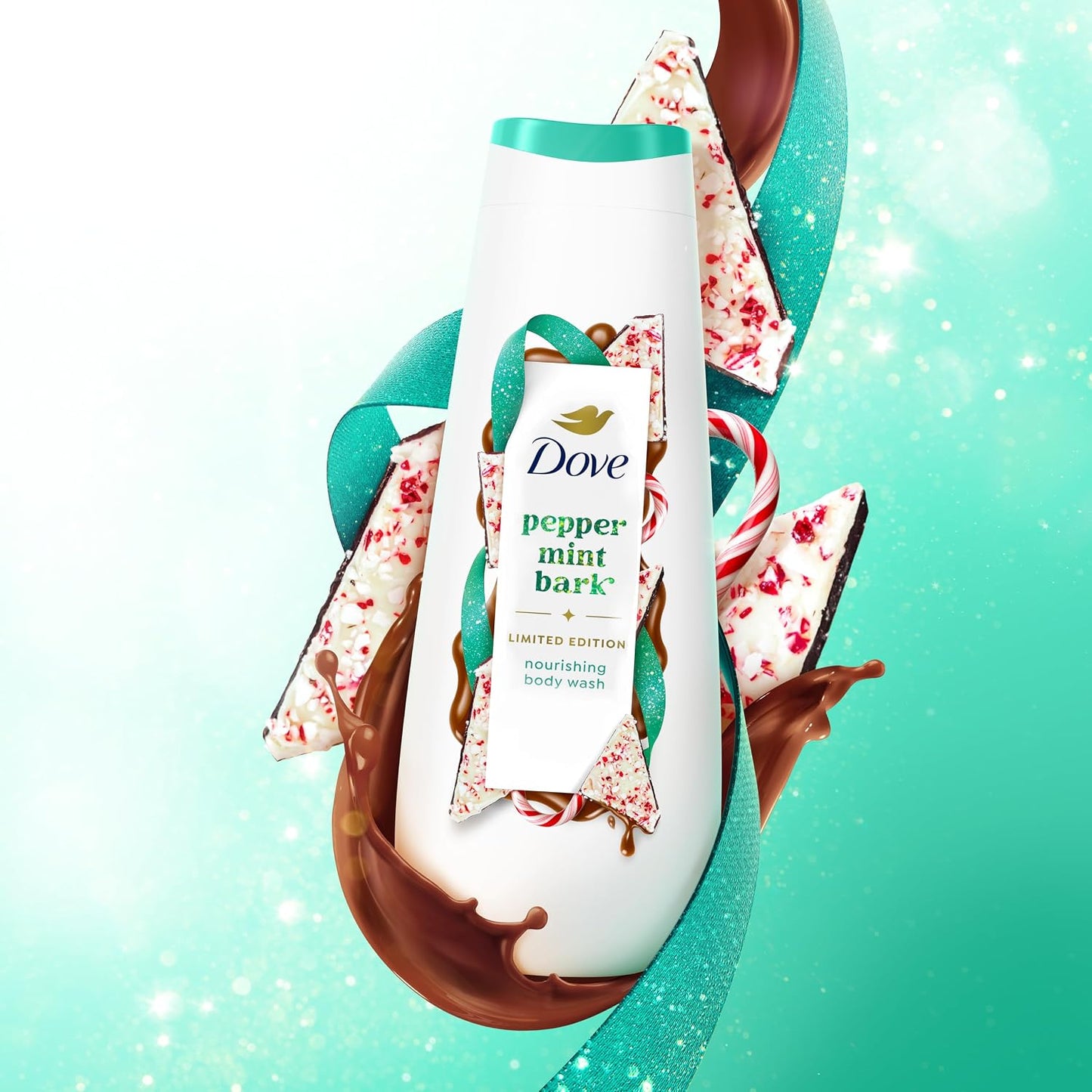 Dove Holiday Treats Body Wash 600ml - Peppermint Bark