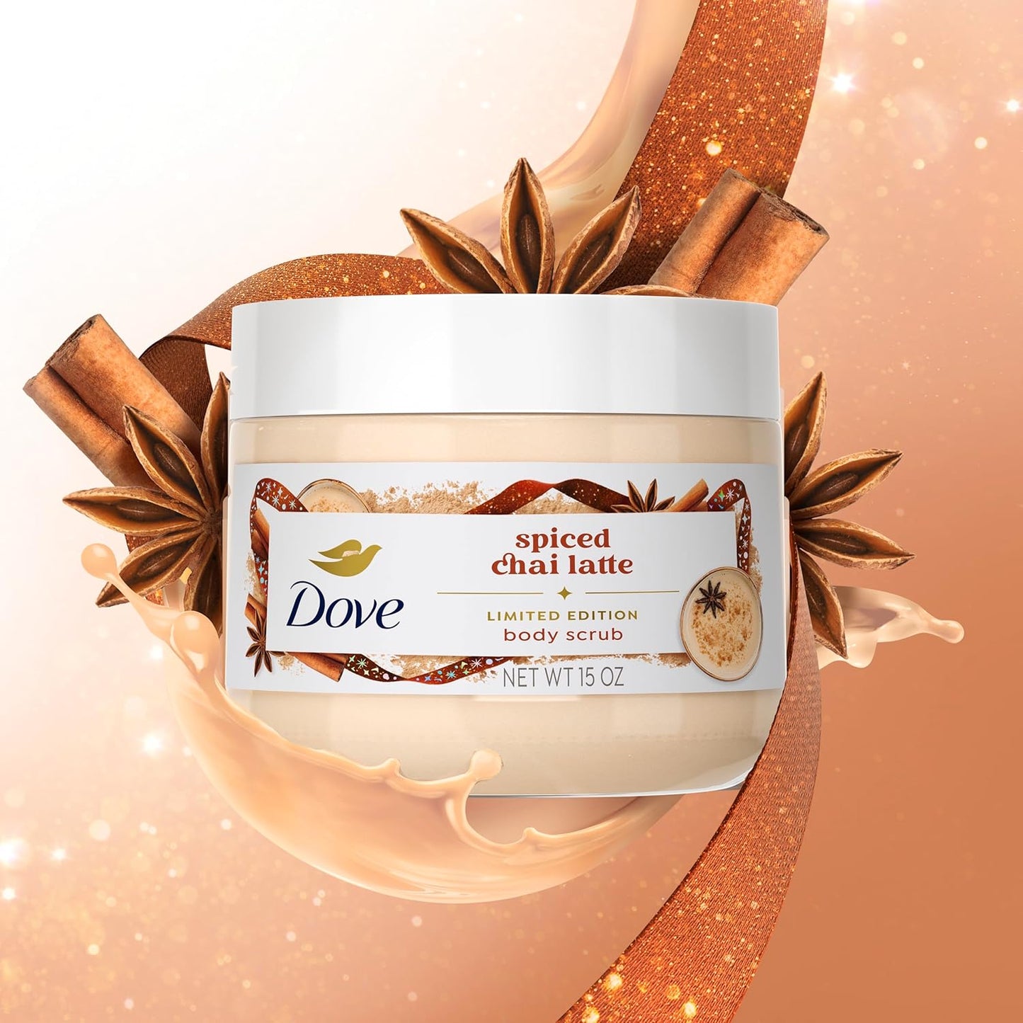 Dove Holiday Treats Body Scrub 426ml - Spiced Chai Latte