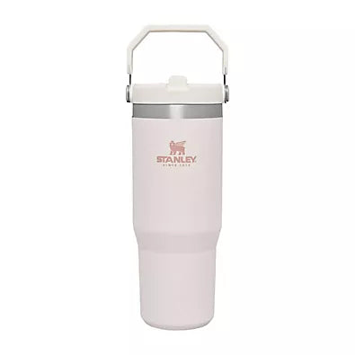Stanley 20 oz Stainless Steel Ice Flow Flip Straw Tumbler- Rose