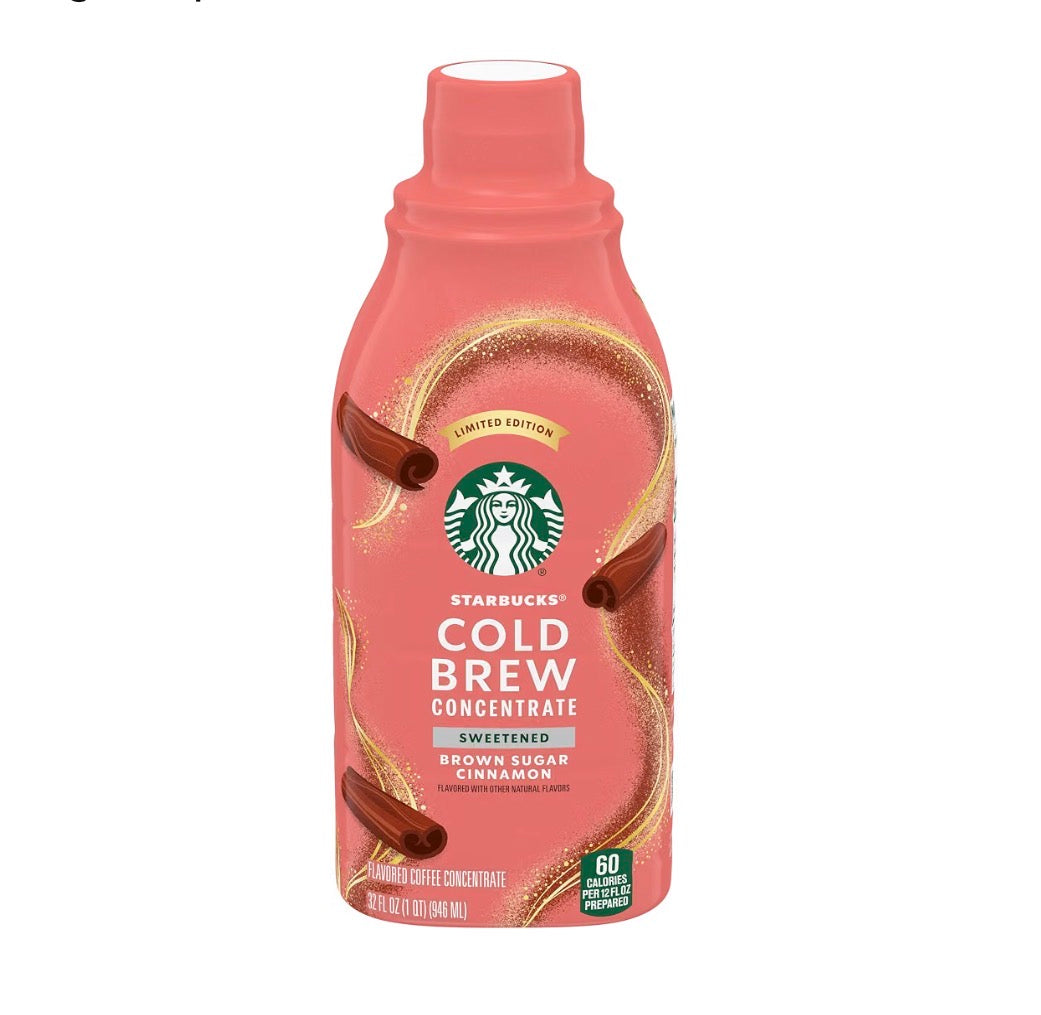 Starbucks Cold Brew Concentrate (950ml) - Brown Sugar Cinnamon
