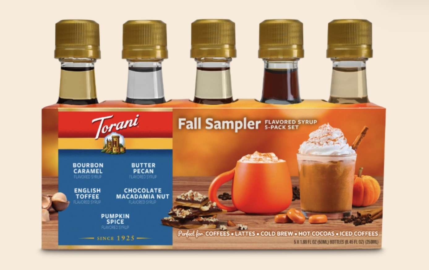 Torani Syrups (5ct) - Fall Sampler Set